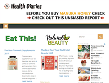 Tablet Screenshot of healthdiaries.com